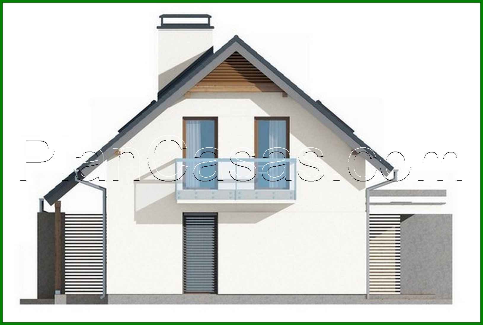 Galería de visualizaciones - Proyecto de una casa de campo para dos familias con entradas separadas