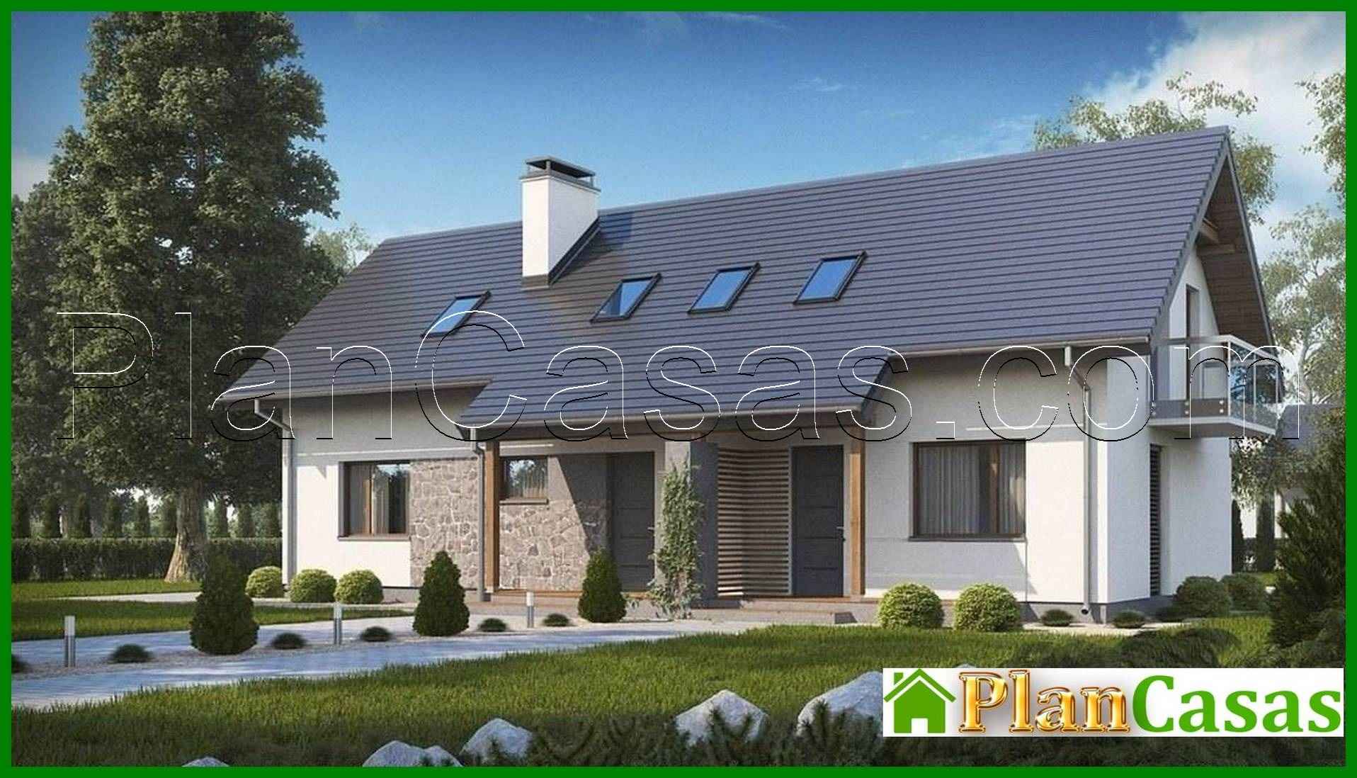 Proyecto de una casa de campo para dos familias con entradas separadas