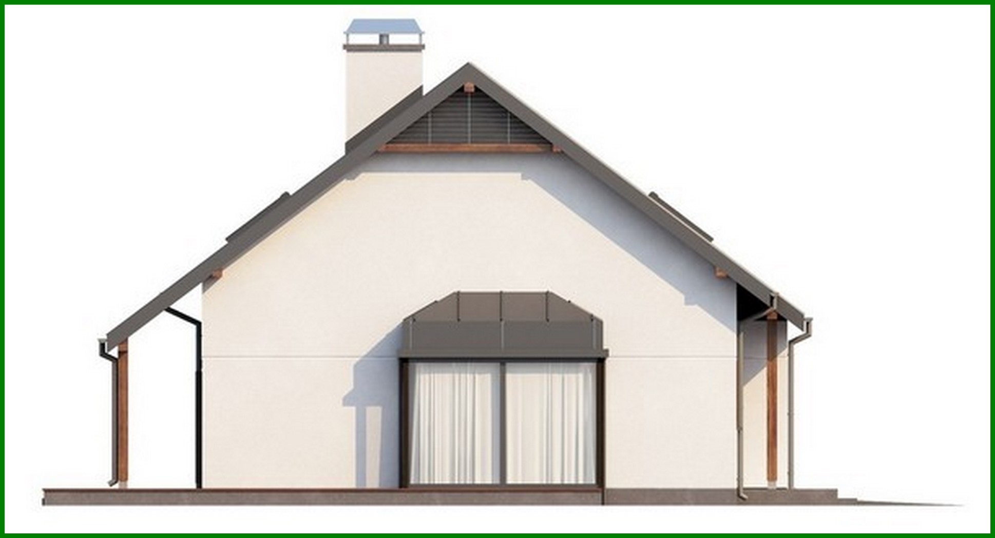 Galería de visualizaciones - Proyecto de casa de campo con ático, garaje, oficina en la planta baja y mirador