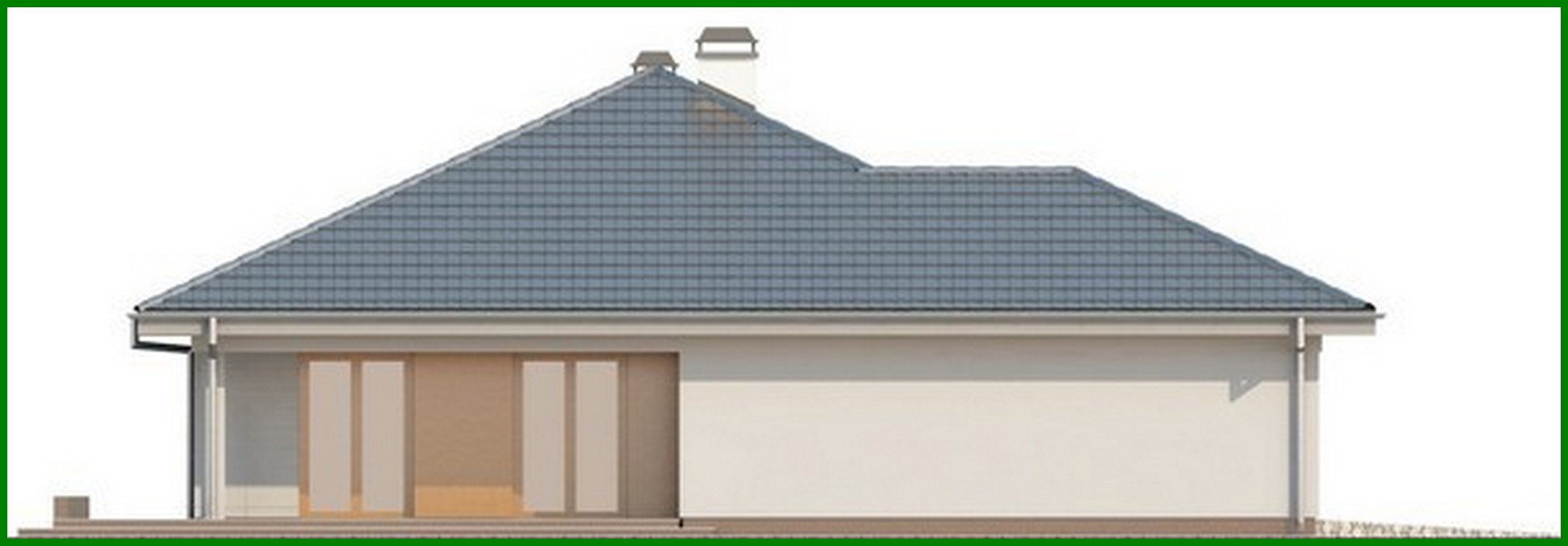 Galería de visualizaciones - Proyecto de una acogedora casa de campo con ático y garaje para 2 coches