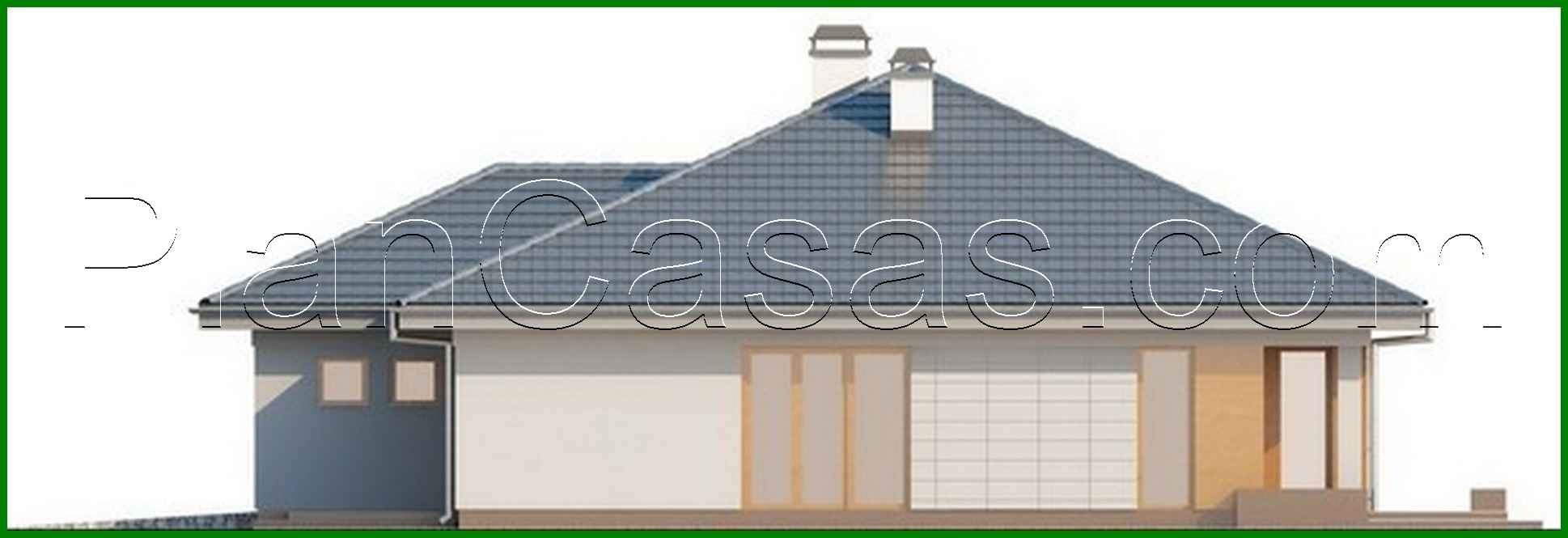 Galería de visualizaciones - Proyecto de una acogedora casa de campo con ático y garaje para 2 coches