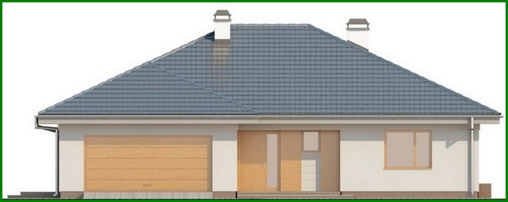 Galería de visualizaciones - Proyecto de una acogedora casa de campo con ático y garaje para 2 coches