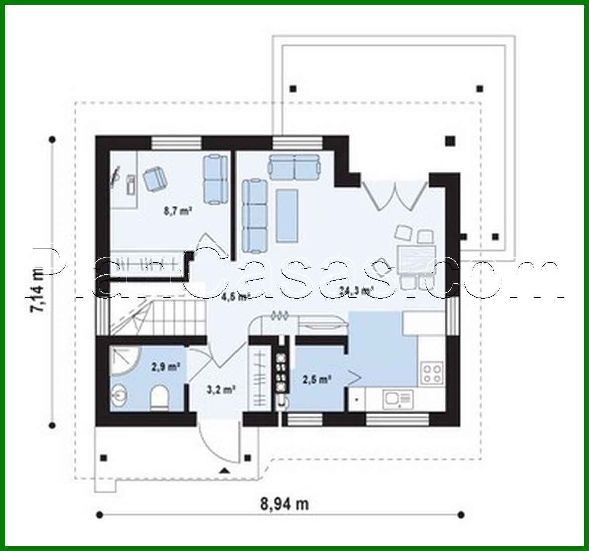 Galería de visualizaciones - Proyecto de una casa de campo blanca con ático, de estilo clásico