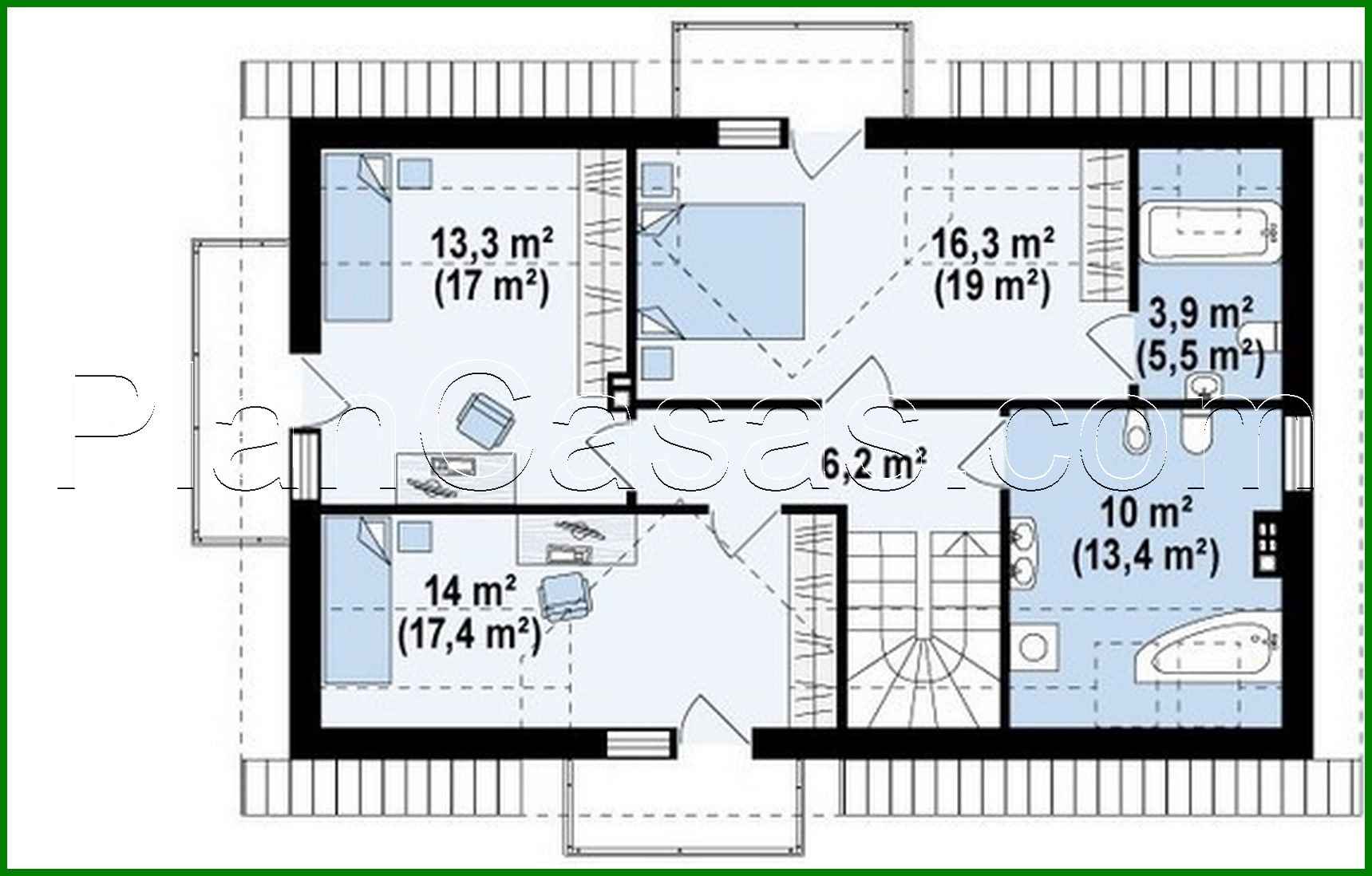 Galería de visualizaciones - Proyecto de una acogedora y bonita casa de campo con ático y una fachada original