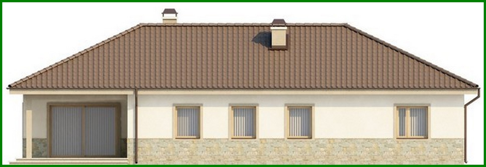 Galería de visualizaciones - Proyecto de casa de campo escandinava de una planta