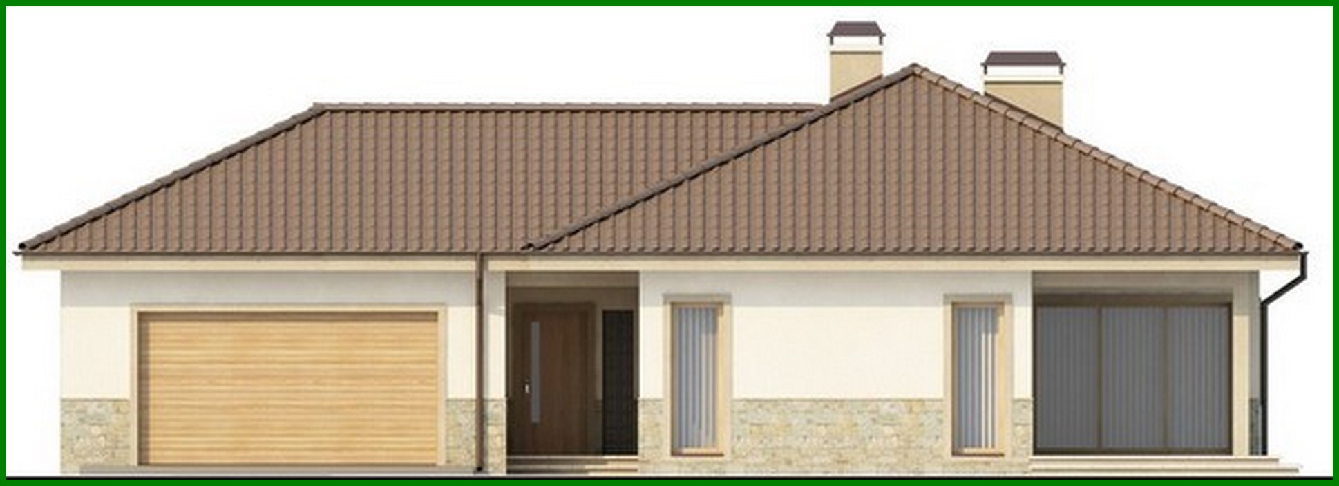 Galería de visualizaciones - Proyecto de casa de campo escandinava de una planta