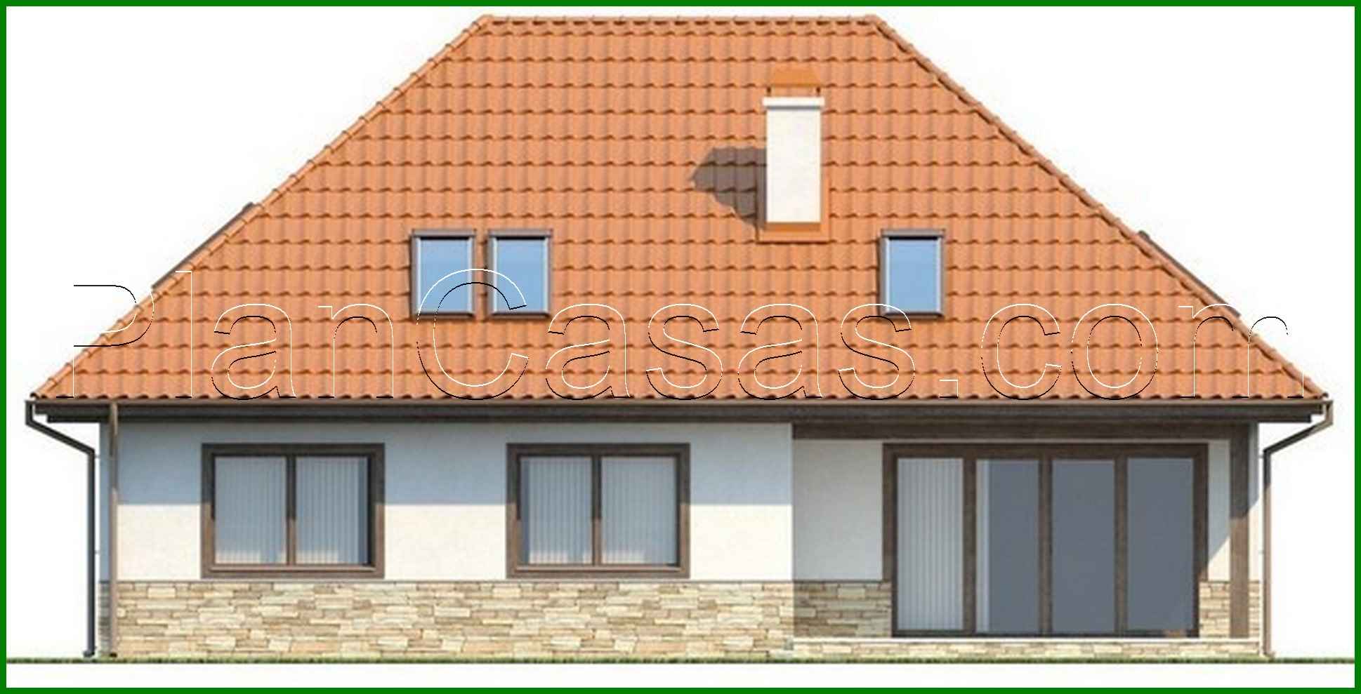 Visualization gallery - Project of a large house with an attic