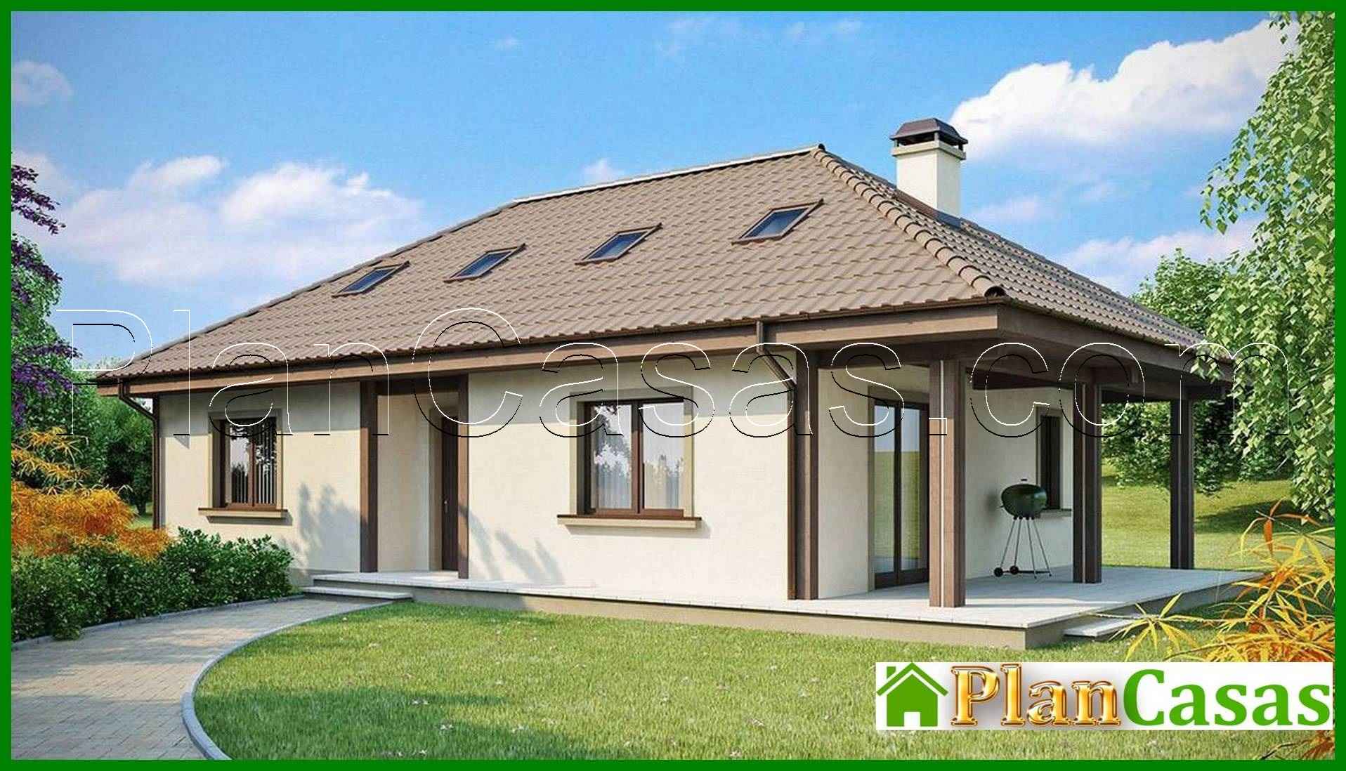 The classic design of a 1.5-storey cottage