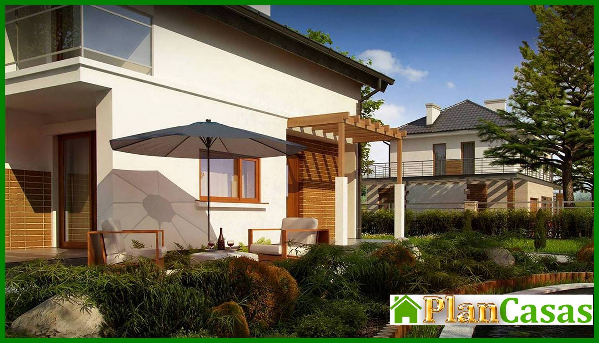 Visualization gallery - Project of a cottage with an attic, an additional room on the ground floor