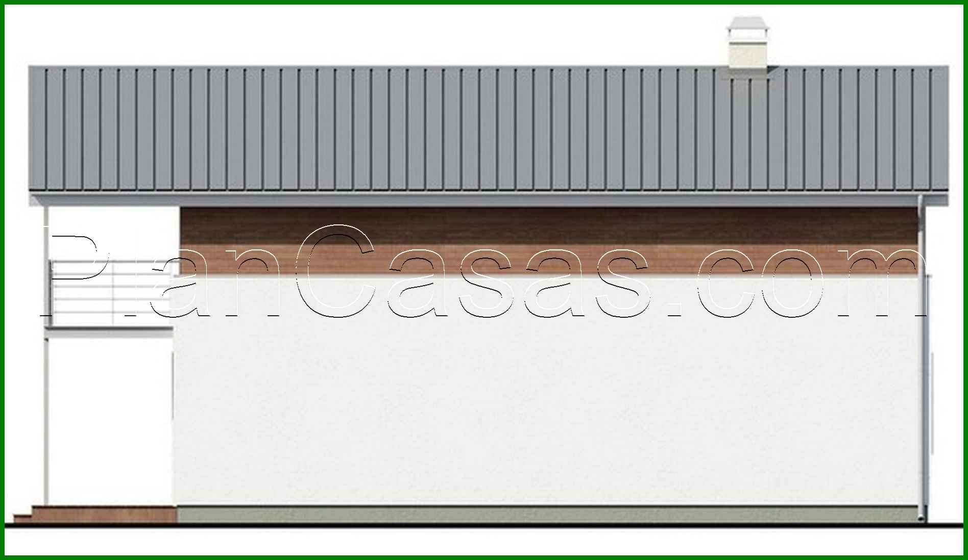 Galería de visualizaciones - Proyecto de una casa pequeña de dos plantas para un terreno estrecho