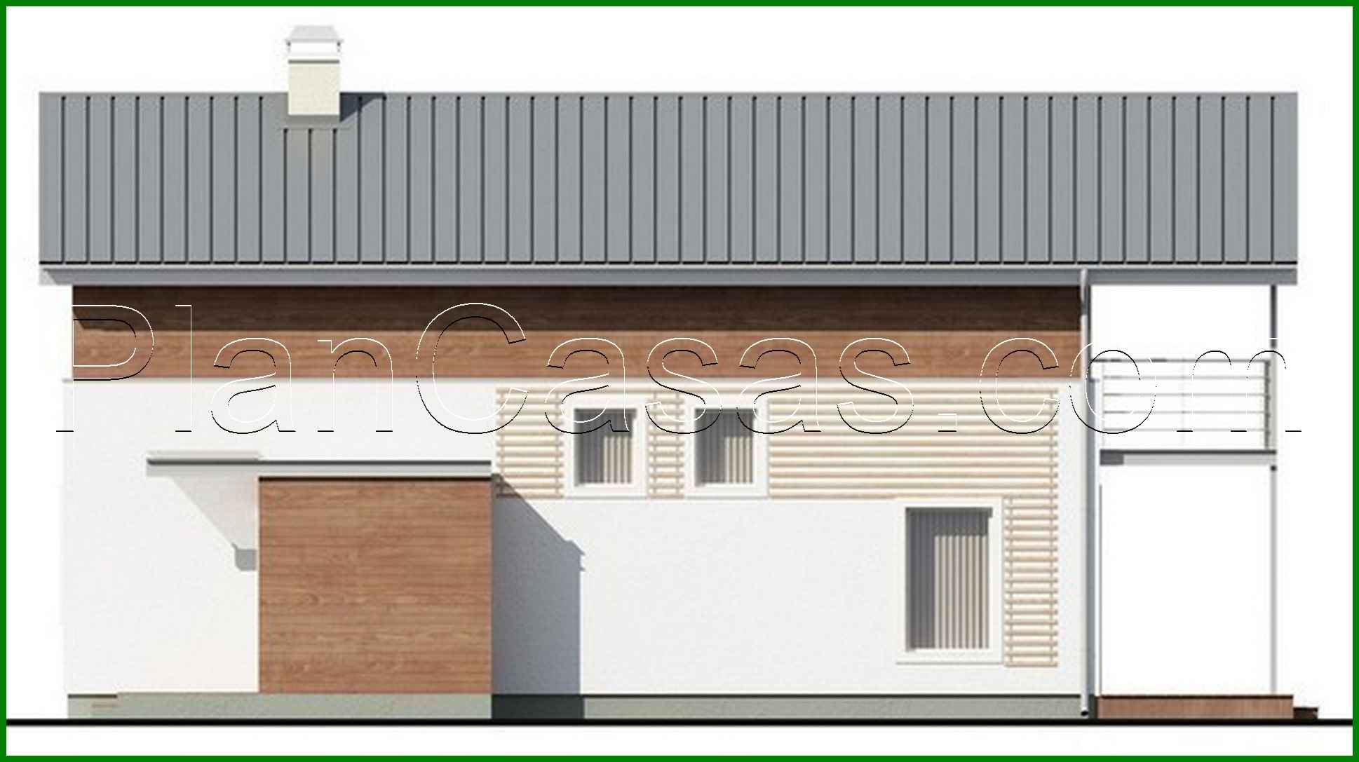 Galería de visualizaciones - Proyecto de una casa pequeña de dos plantas para un terreno estrecho