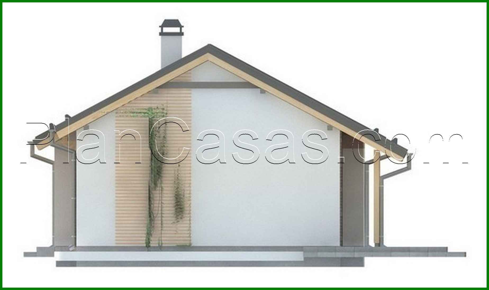 Galería de visualizaciones - Proyecto de una casa sencilla y económica de una planta