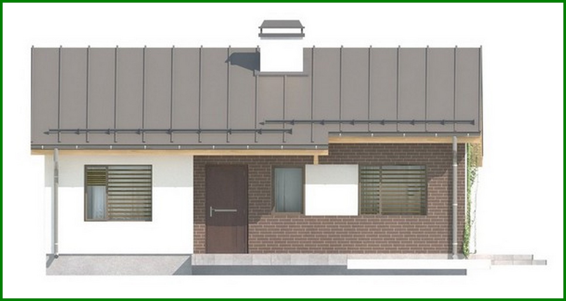 Galería de visualizaciones - Proyecto de una casa sencilla y económica de una planta