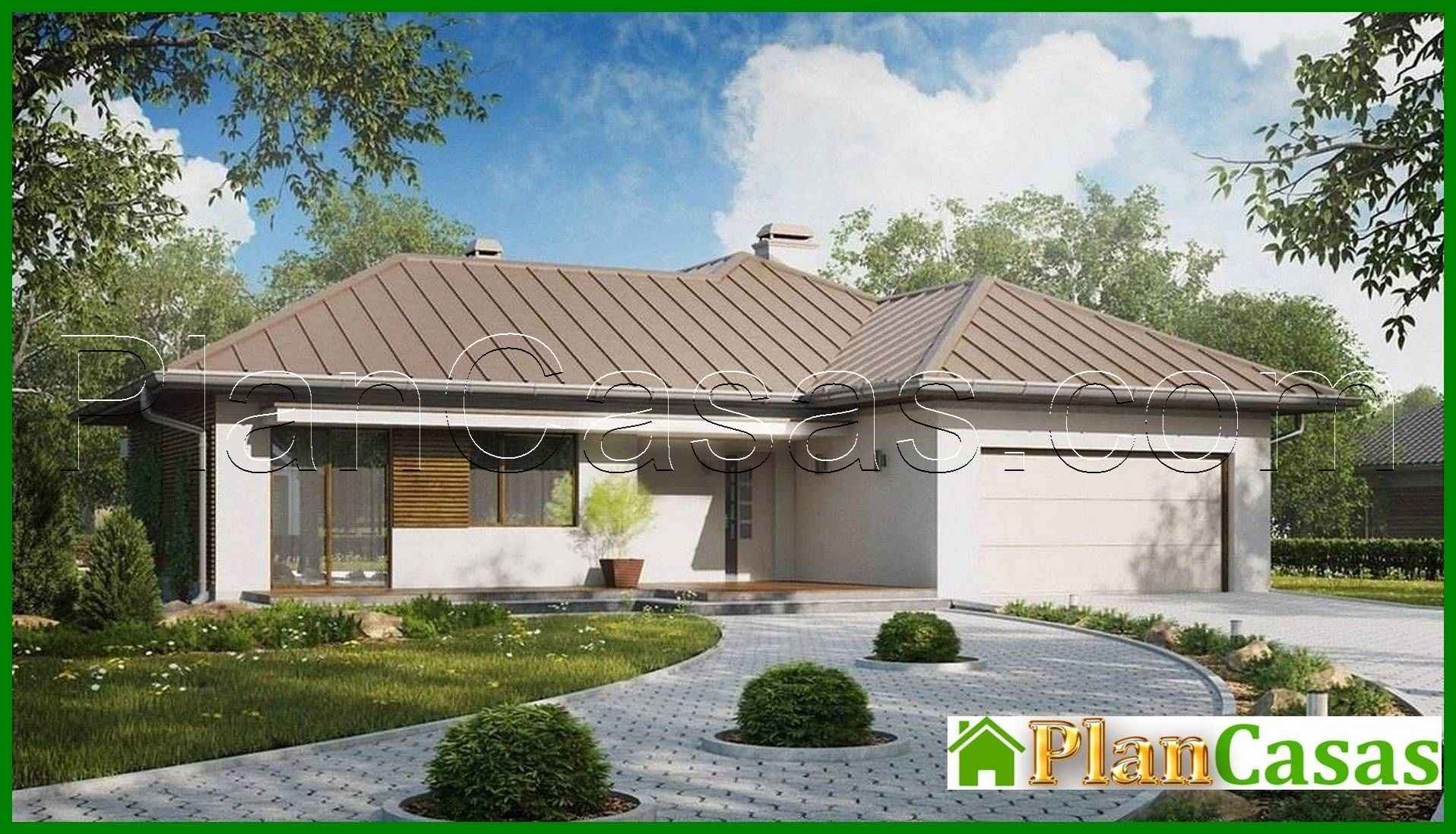 Single-storey cottage project with a corner terrace