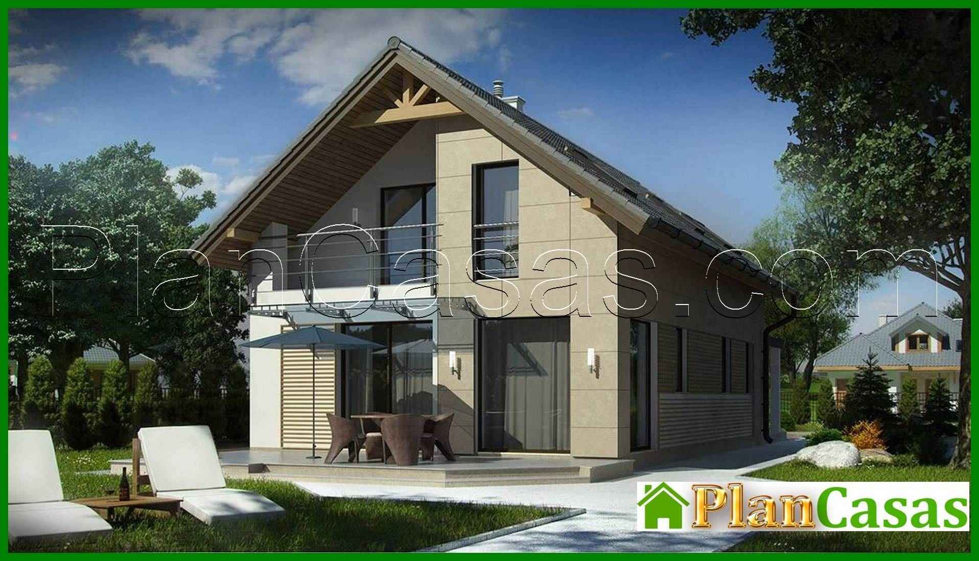 Galería de visualizaciones - Proyecto de una casa para un terreno estrecho, con garaje y terraza encima