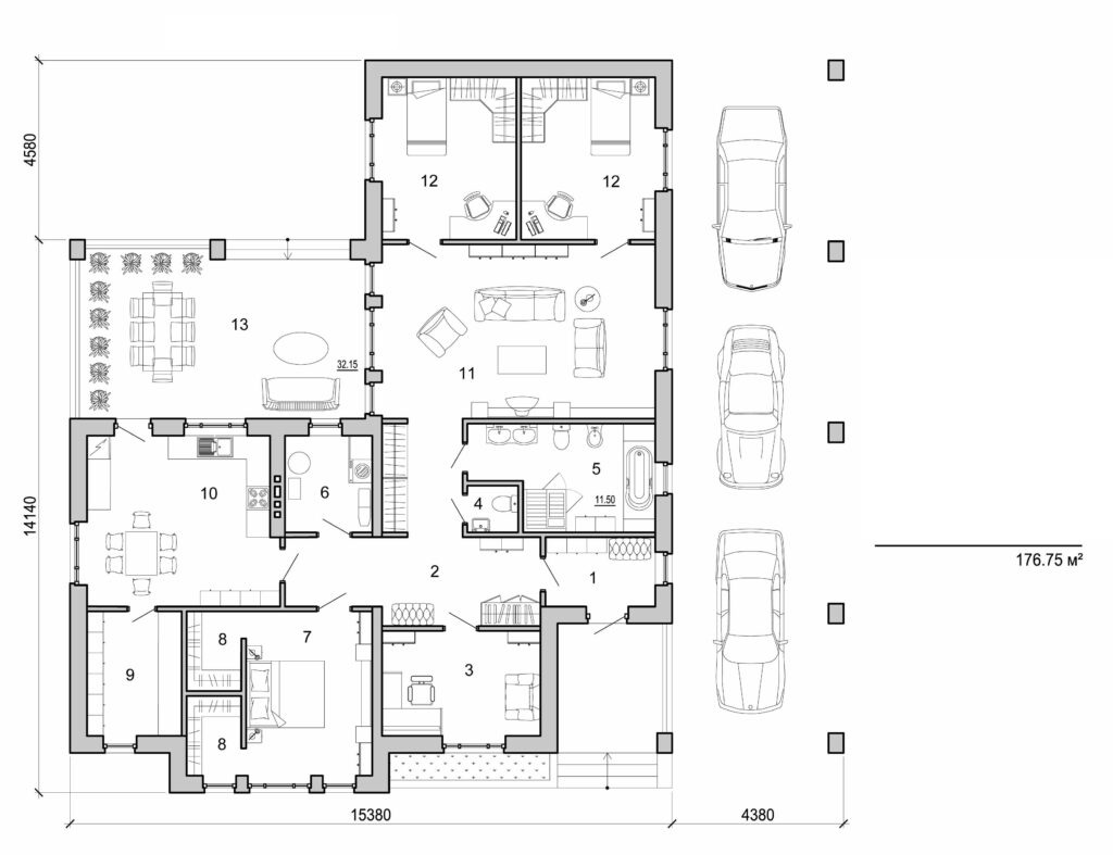 Visualization gallery - One storey beautiful house