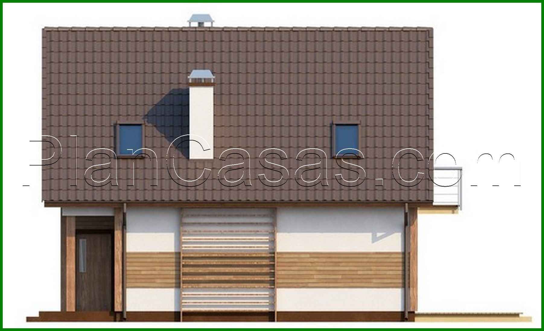 Galería de visualizaciones - Diseño de casa para un terreno estrecho