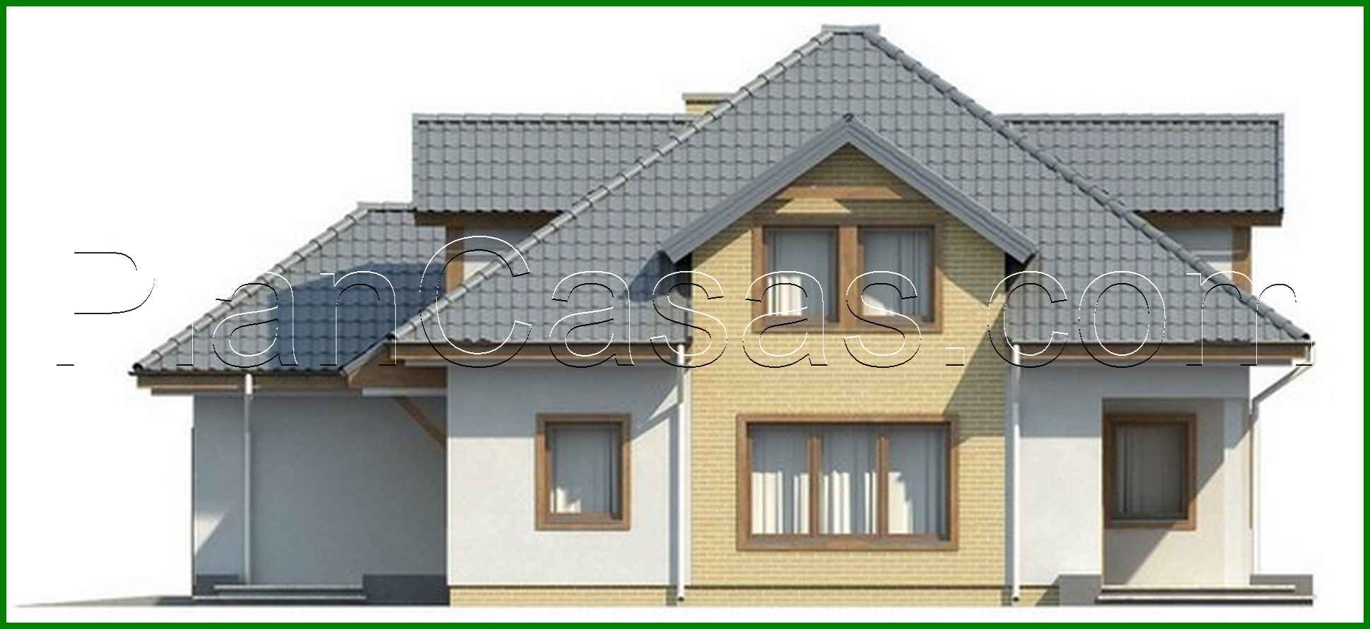 Visualization gallery - House project with attic, technical room, extra bedroom