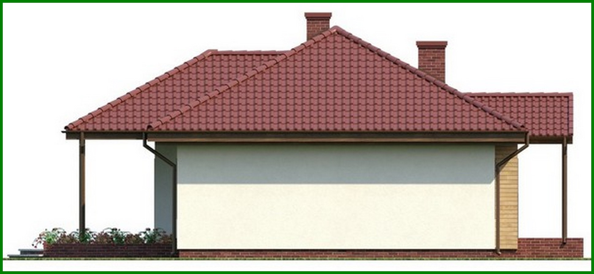 Galería de visualizaciones - Proyecto de una casa simétrica de una planta