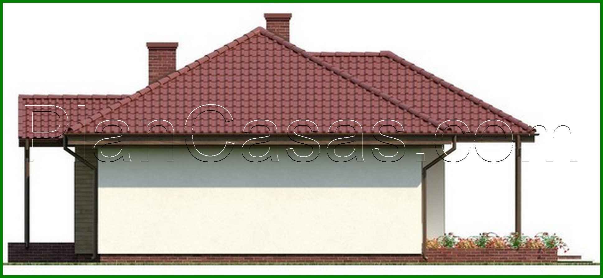 Galería de visualizaciones - Proyecto de una casa simétrica de una planta