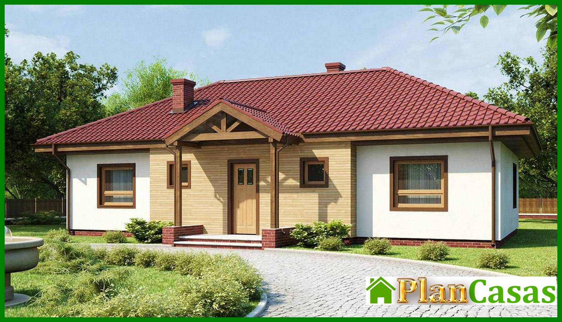 Proyecto de una casa simétrica de una planta