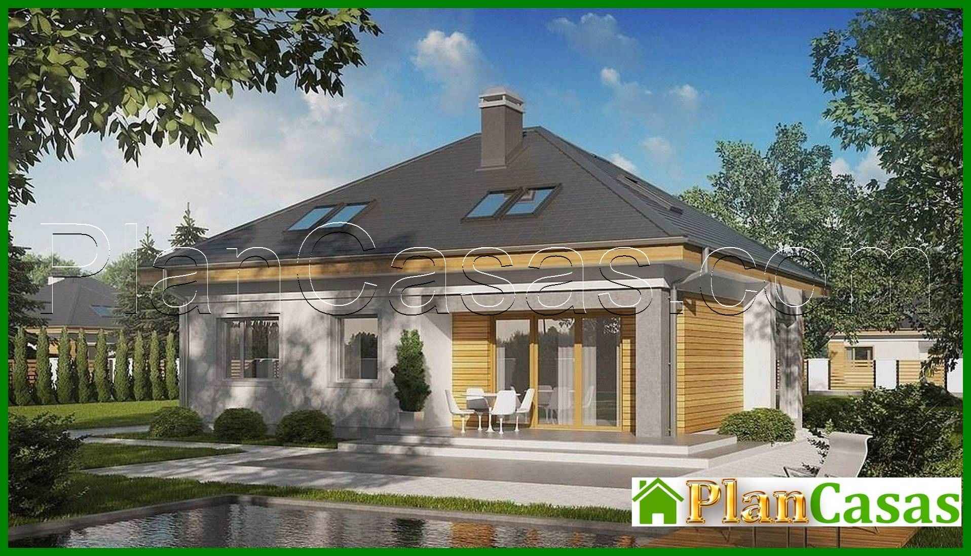 House project with additional rooms on the ground floor