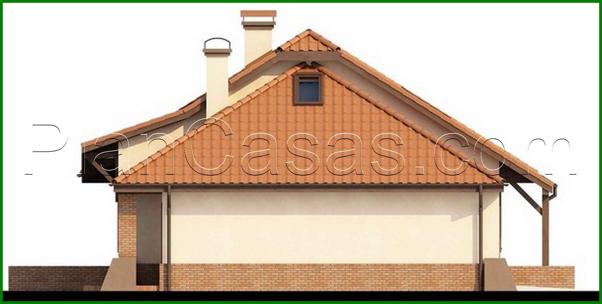 Visualization gallery - House project with garage, corner terrace