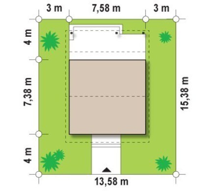 Galería de visualizaciones - Proyecto de una casa pequeña con terraza cubierta