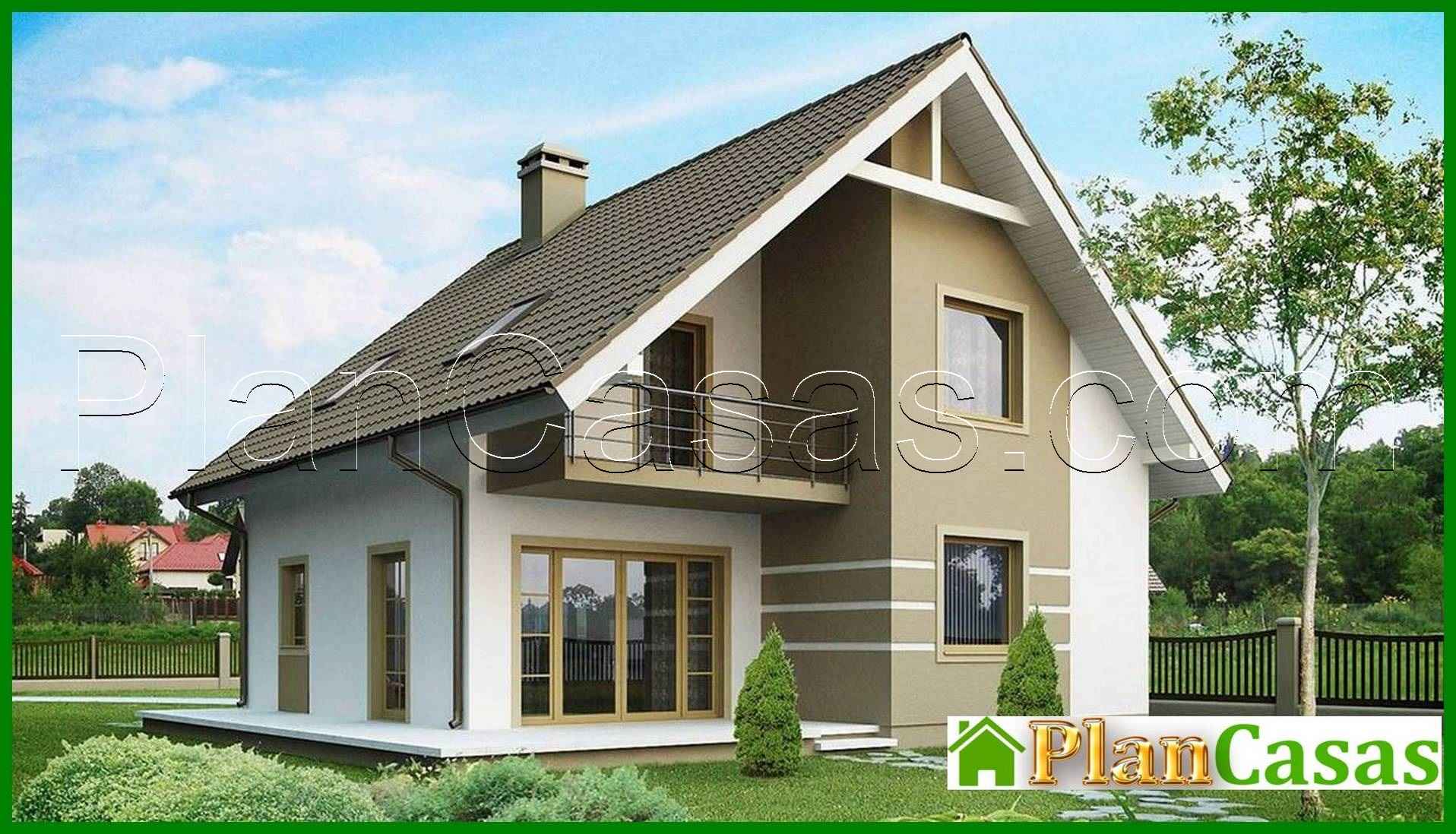 Galería de visualizaciones - Proyecto de una casa de campo elegante y económica con ático