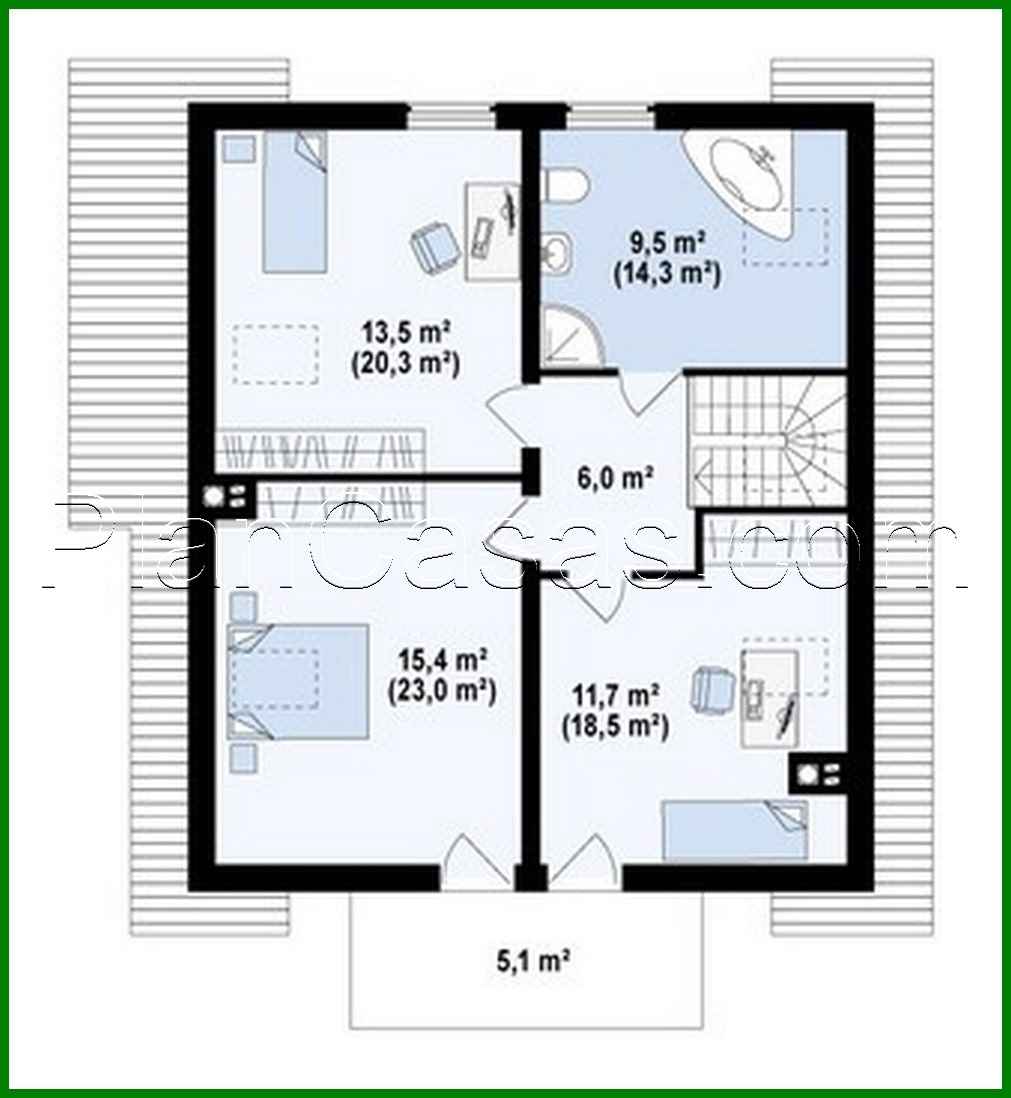 Galería de visualizaciones - Proyecto de una casa de campo privada y luminosa con ático