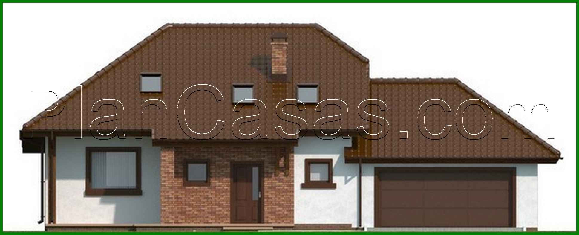 Galería de visualizaciones - Proyecto de casa con ático y garaje para dos coches