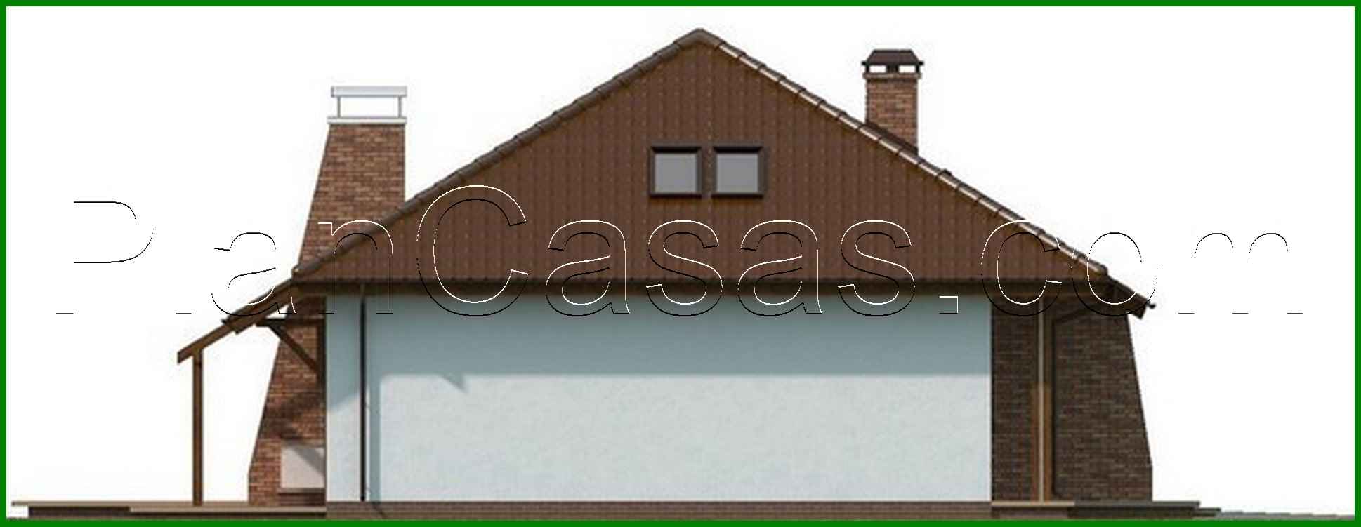 Galería de visualizaciones - Proyecto de casa con ático y garaje para dos coches