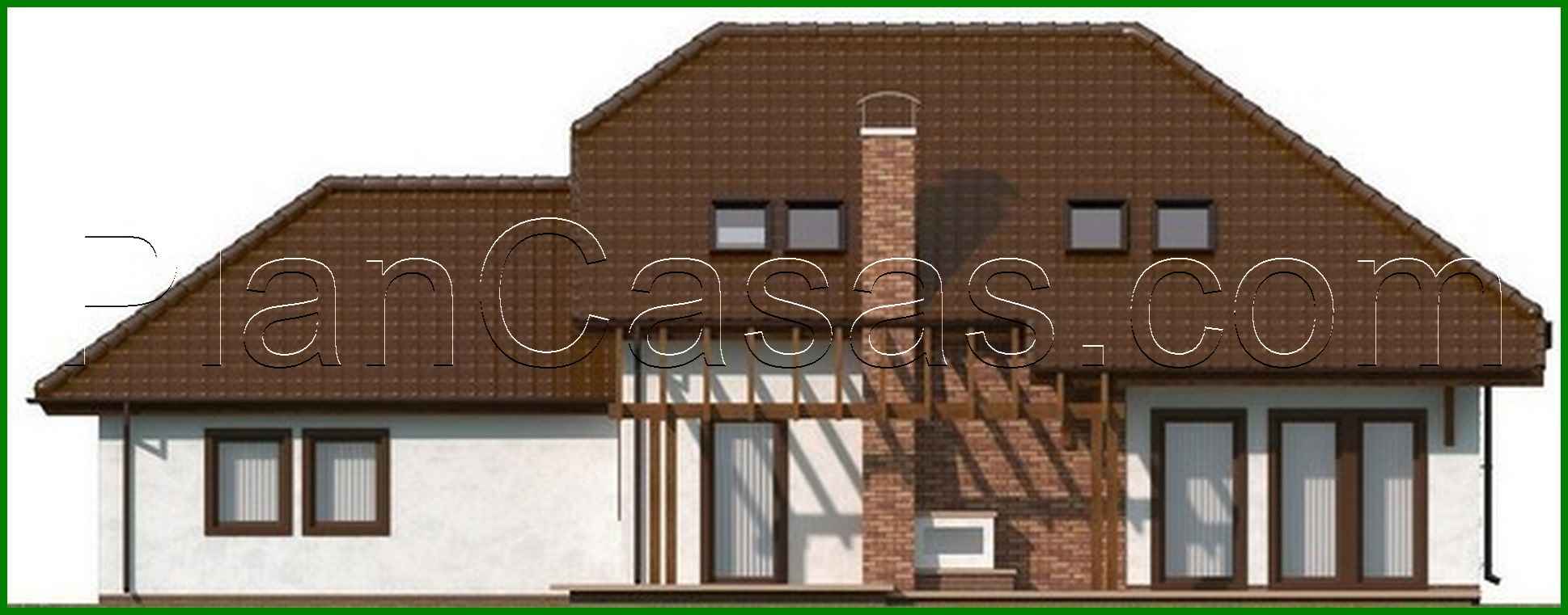 Galería de visualizaciones - Proyecto de casa con ático y garaje para dos coches