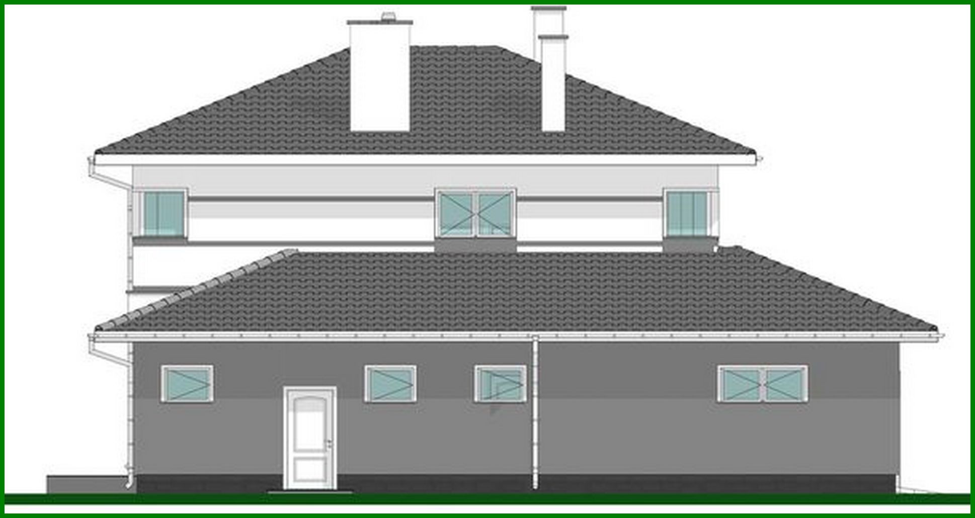 Galería de visualizaciones - Proyecto para la construcción de una mansión luminosa de dos plantas