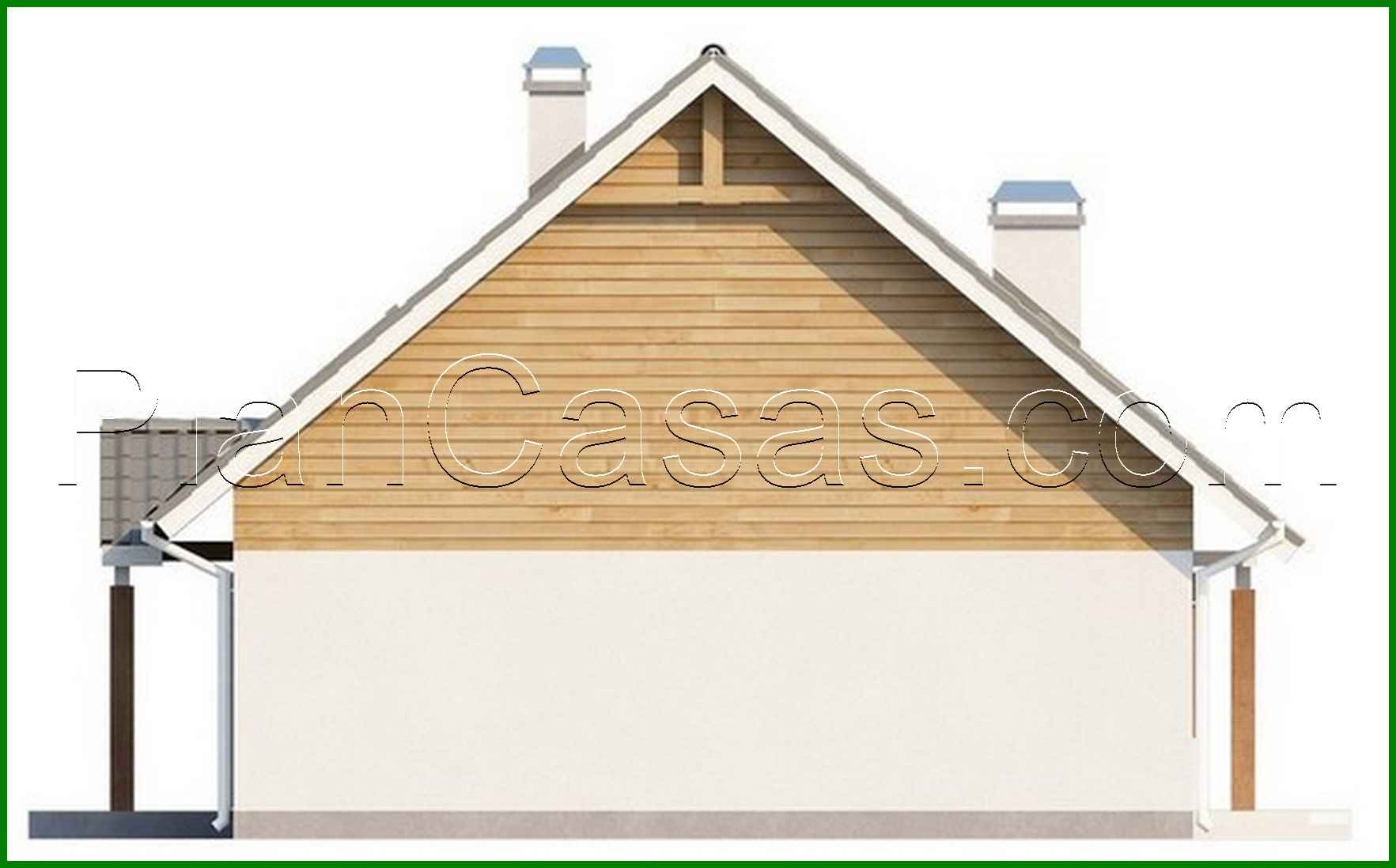 Visualization gallery - House project with an attic, bay window and balcony, stylish facade