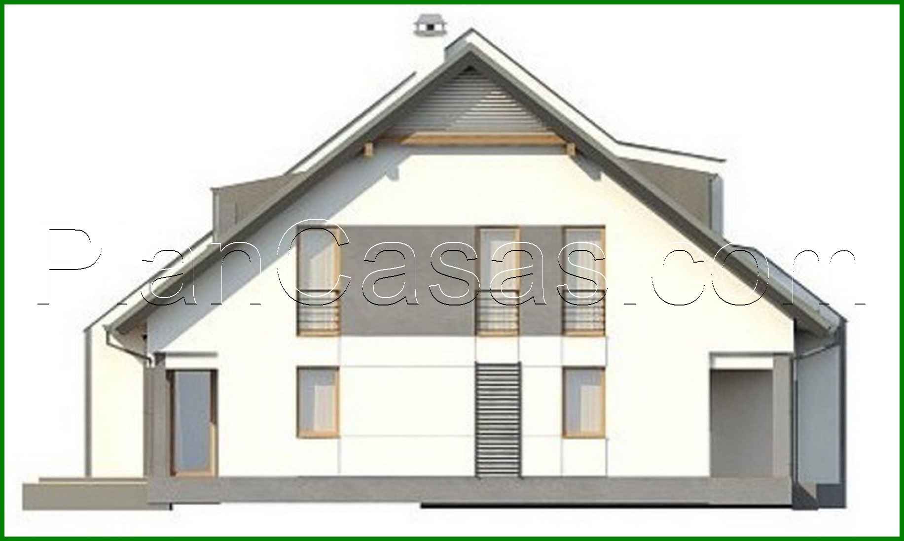 Galería de visualizaciones - Proyecto de una casa para dos familias con garaje