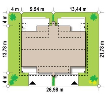 Galería de visualizaciones - Proyecto de una casa para dos familias con garaje