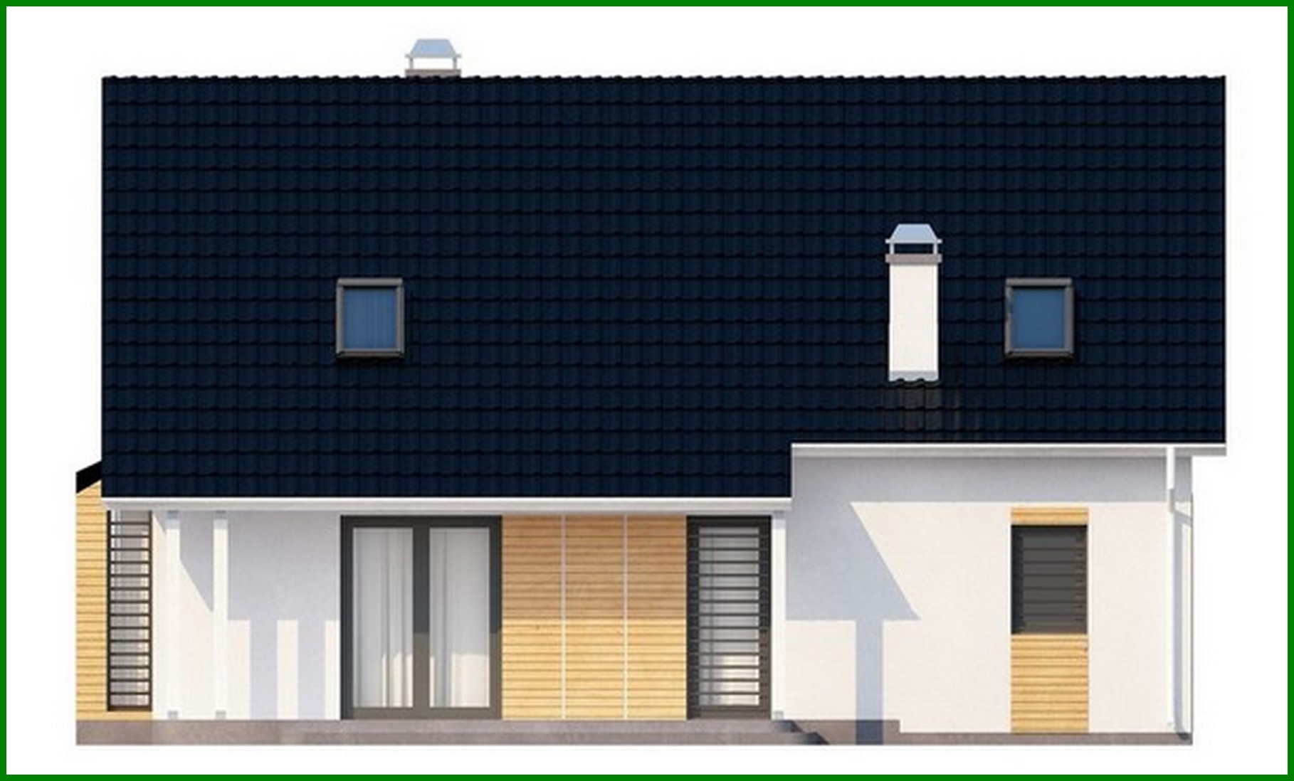 Visualization gallery - Cottage with bay window in the dining room