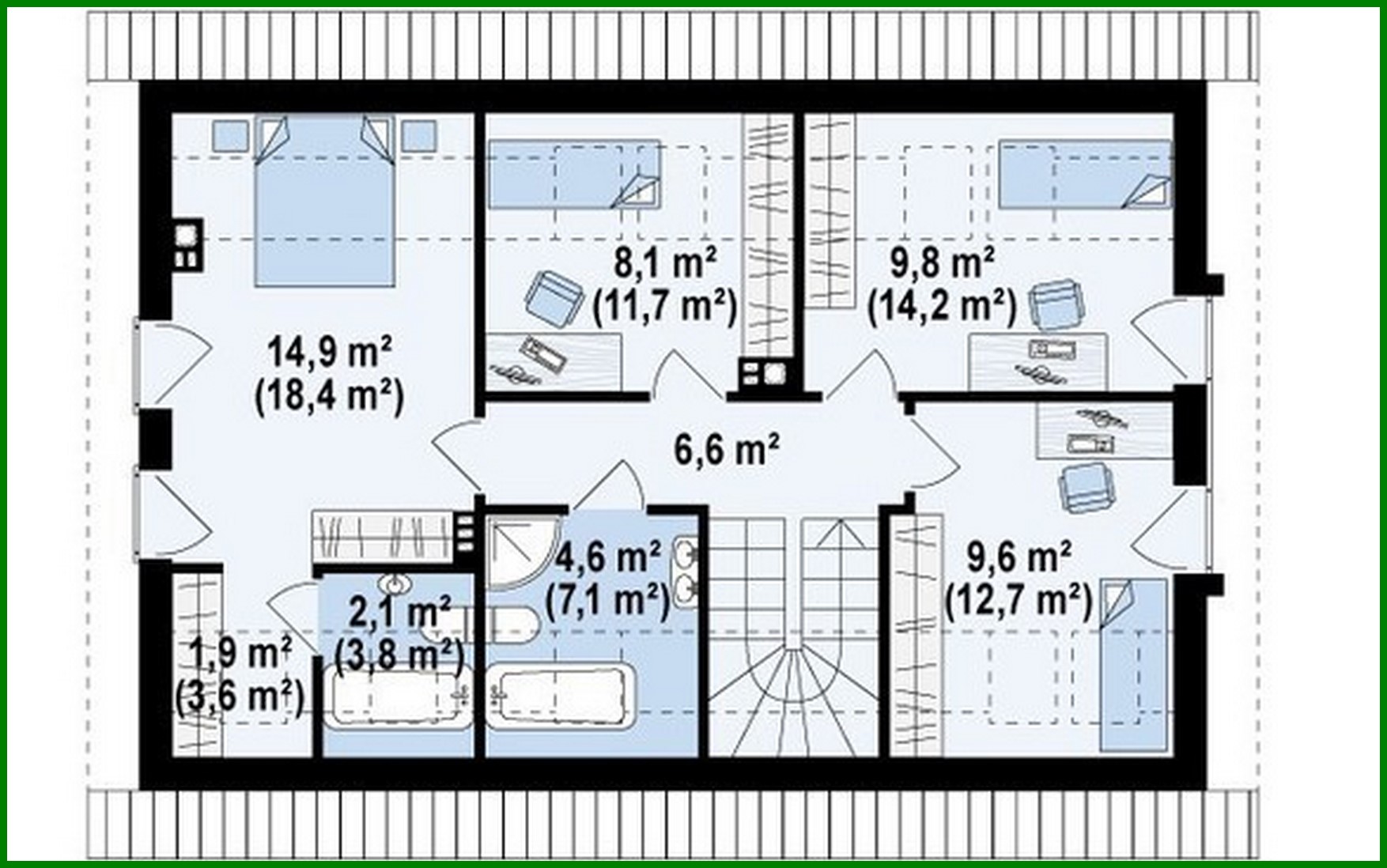 Galería de visualizaciones - Proyecto de una casa pequeña con ático y garaje