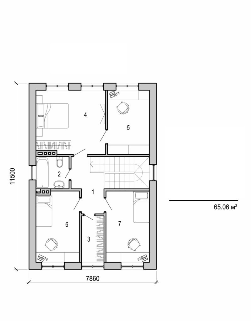 Galería de visualizaciones - Casa de dos plantas