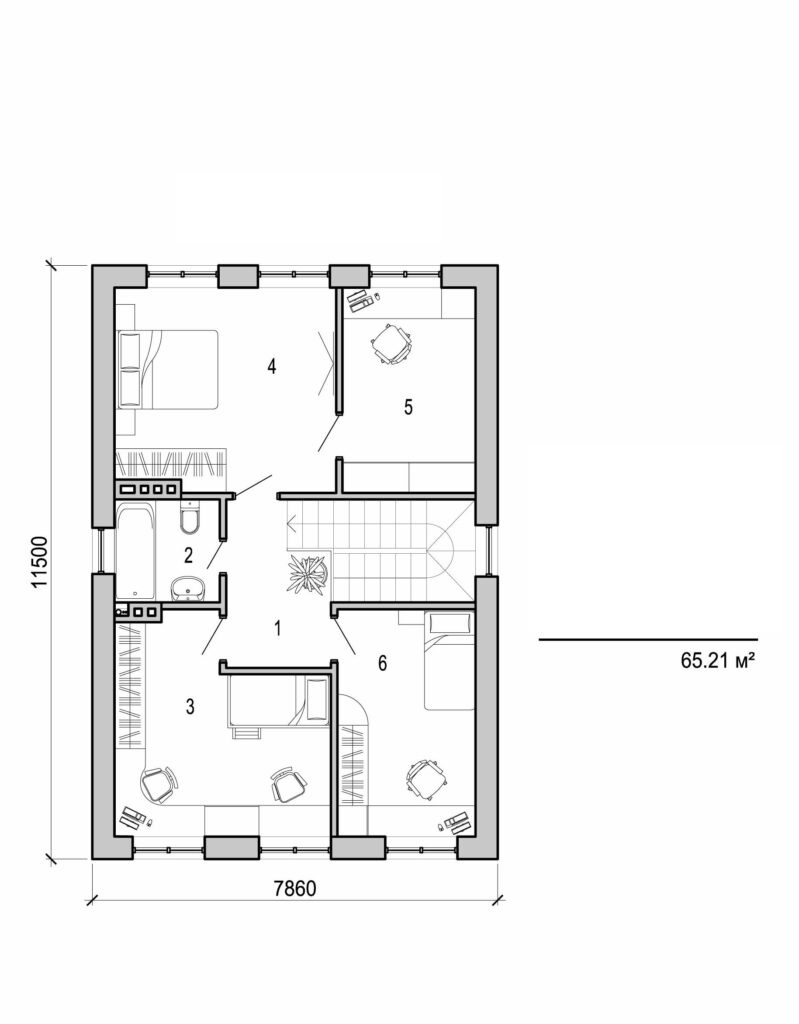 Galería de visualizaciones - Casa de dos plantas