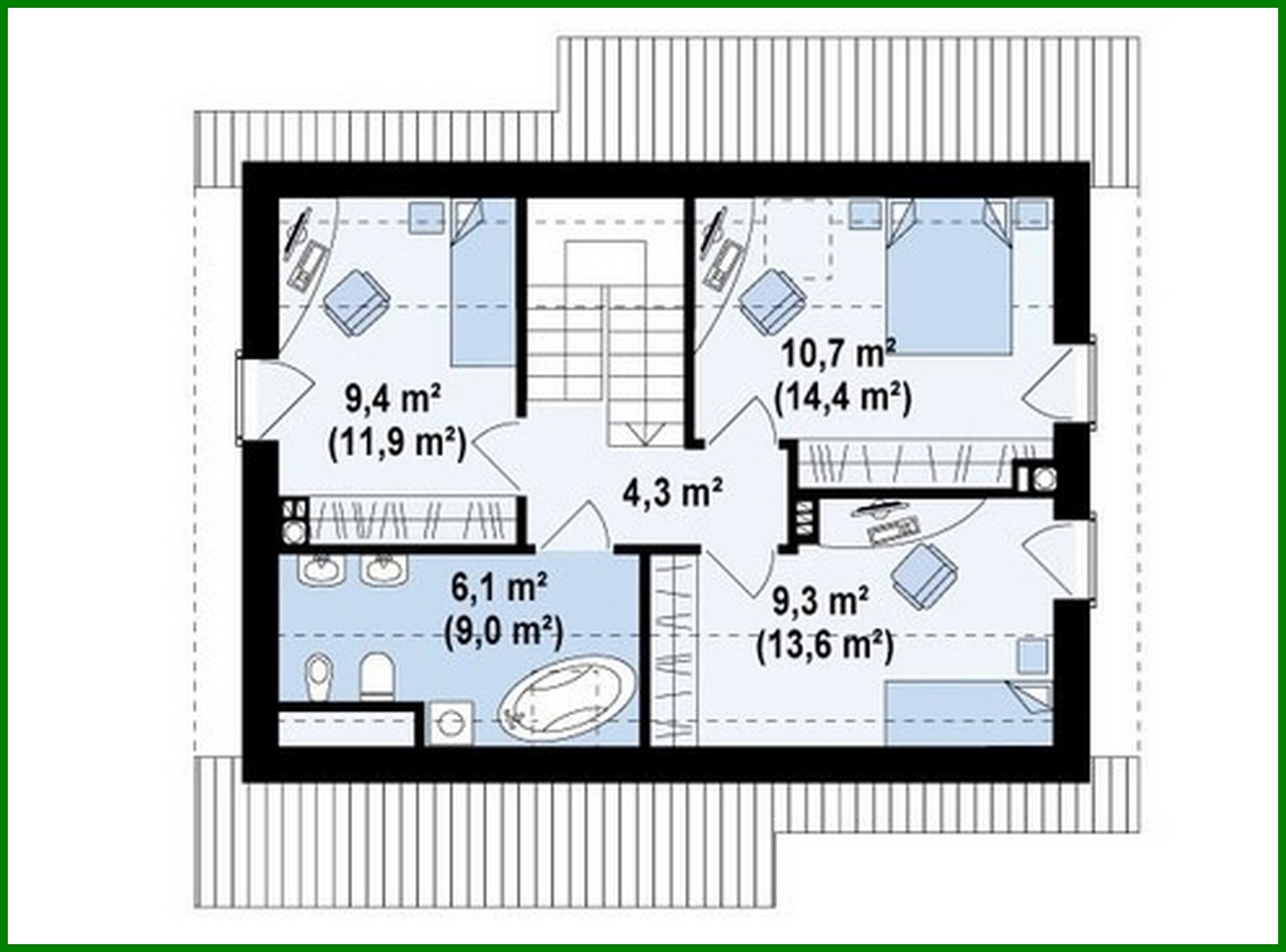Galería de visualizaciones - Proyecto de una pequeña y acogedora casa de campo de estilo clásico