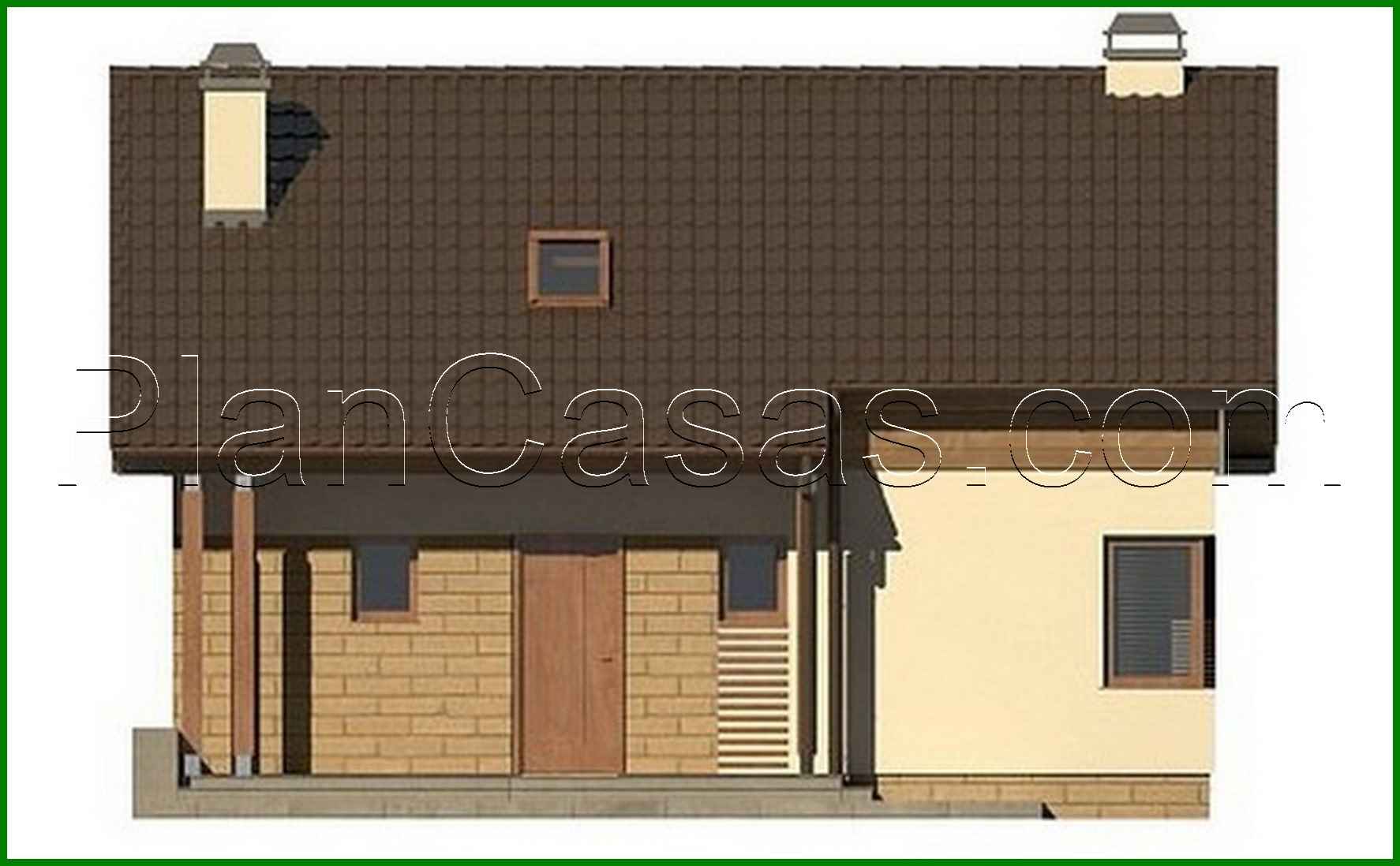 Galería de visualizaciones - Proyecto de una pequeña y acogedora casa de campo de estilo clásico