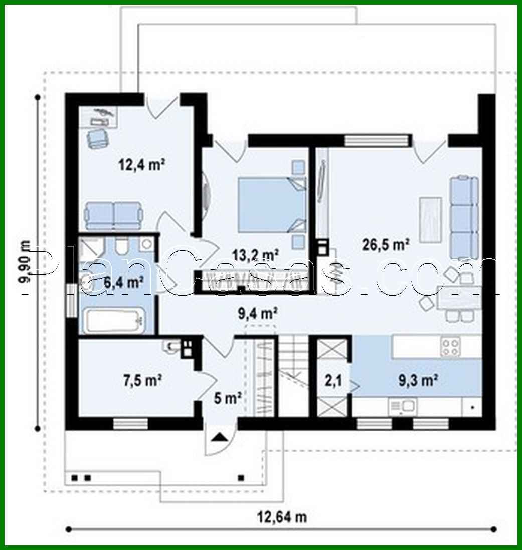 Galería de visualizaciones - Proyecto de casa con ático y habitaciones de invitados en la planta baja