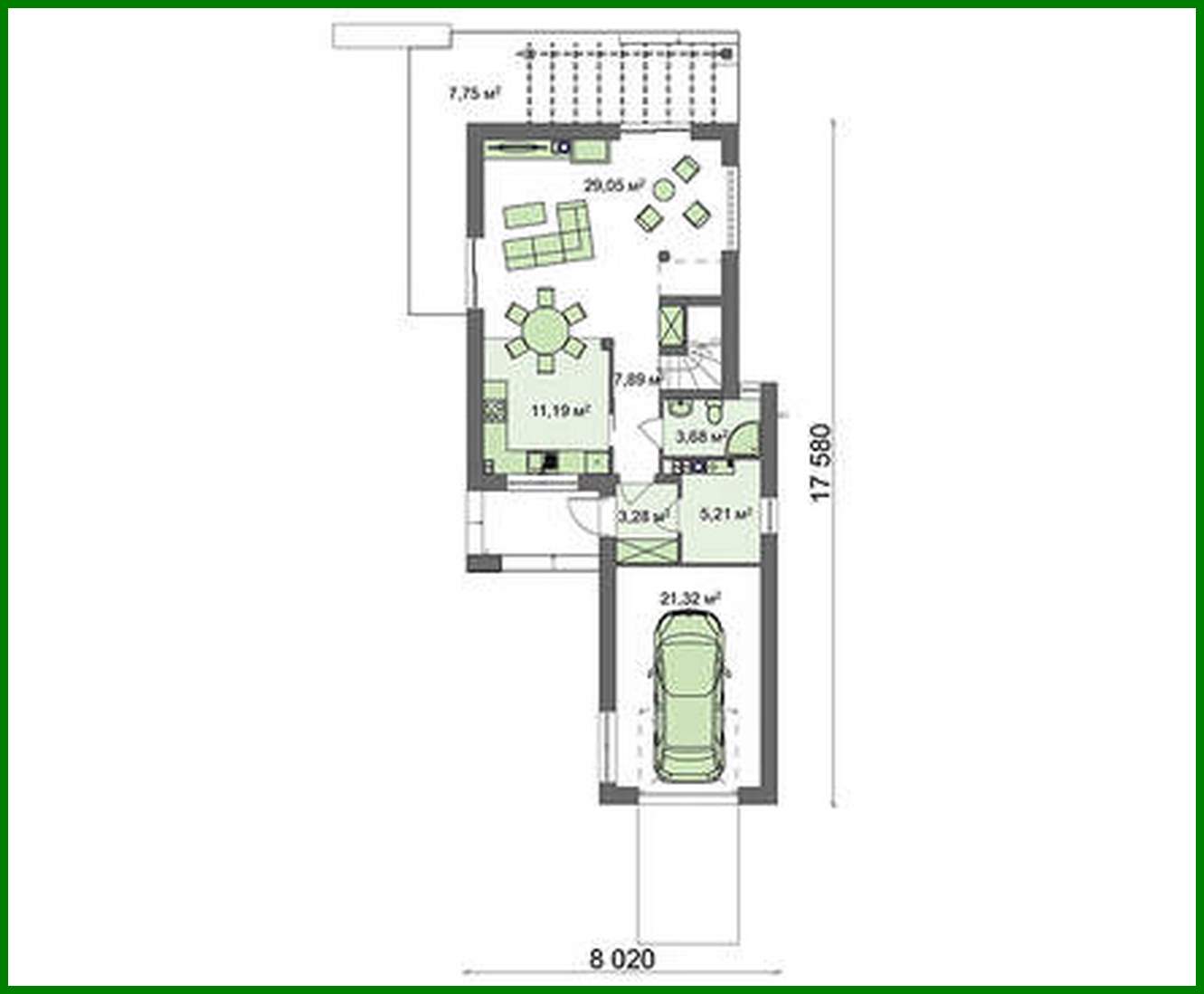 Galería de visualizaciones - Proyecto de una casa de campo de dos plantas con garaje