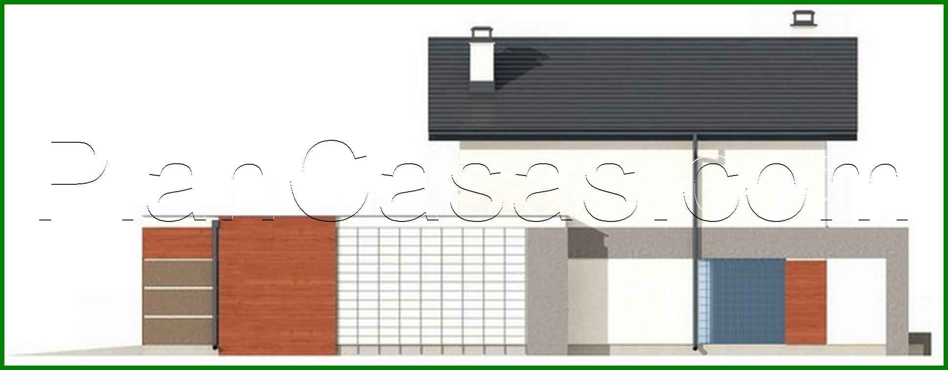 Galería de visualizaciones - Proyecto de una casa de campo de dos plantas con garaje