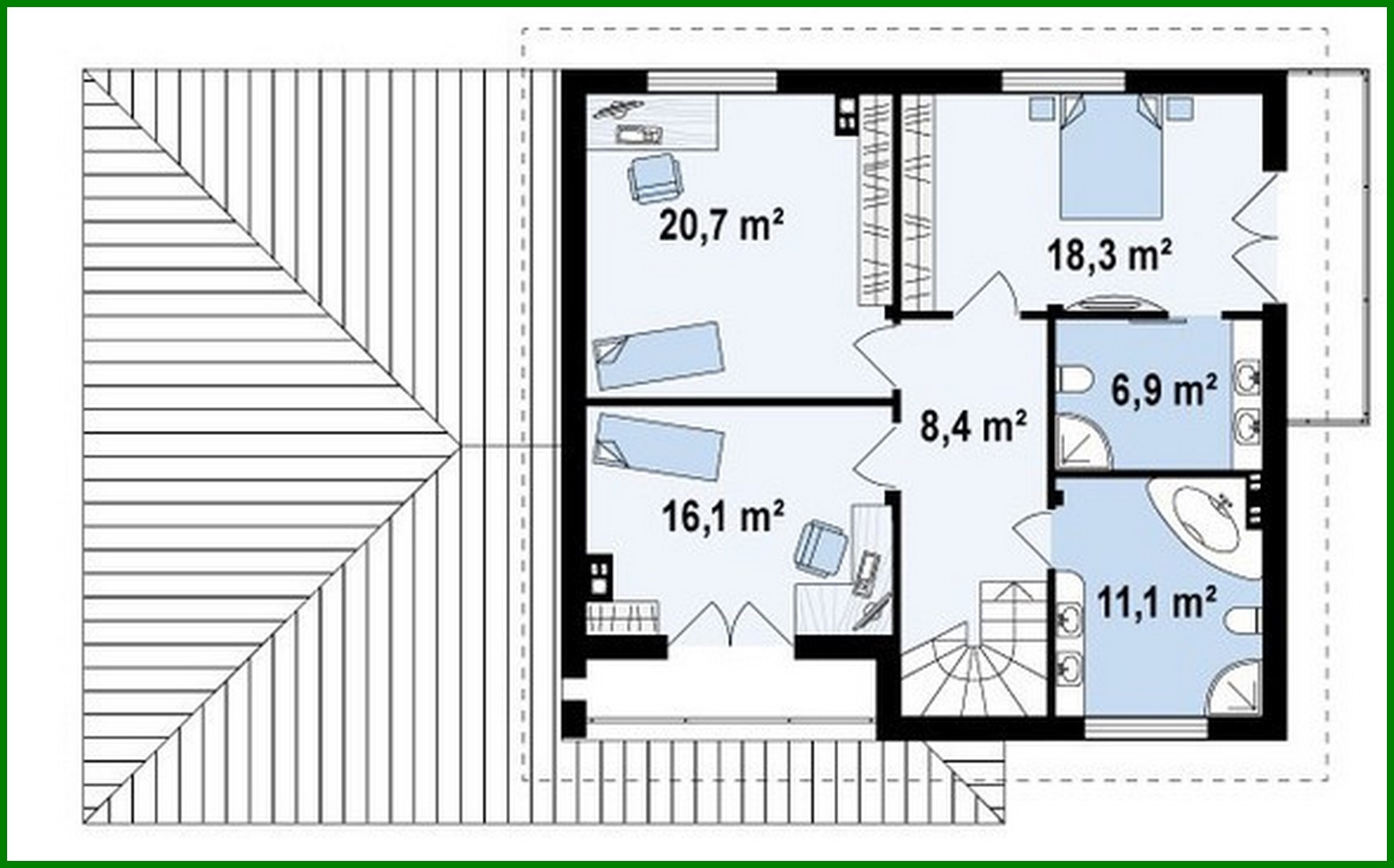 Galería de visualizaciones - Proyecto de una casa de campo de dos plantas con garaje para dos coches