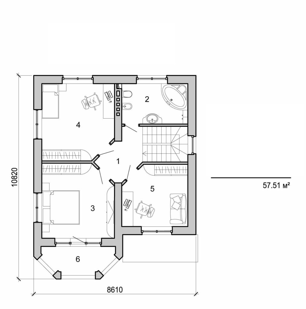 Galería de visualizaciones - Casa de dos plantas