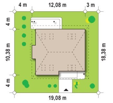 Visualization gallery - House project with an attic and an additional small bedroom