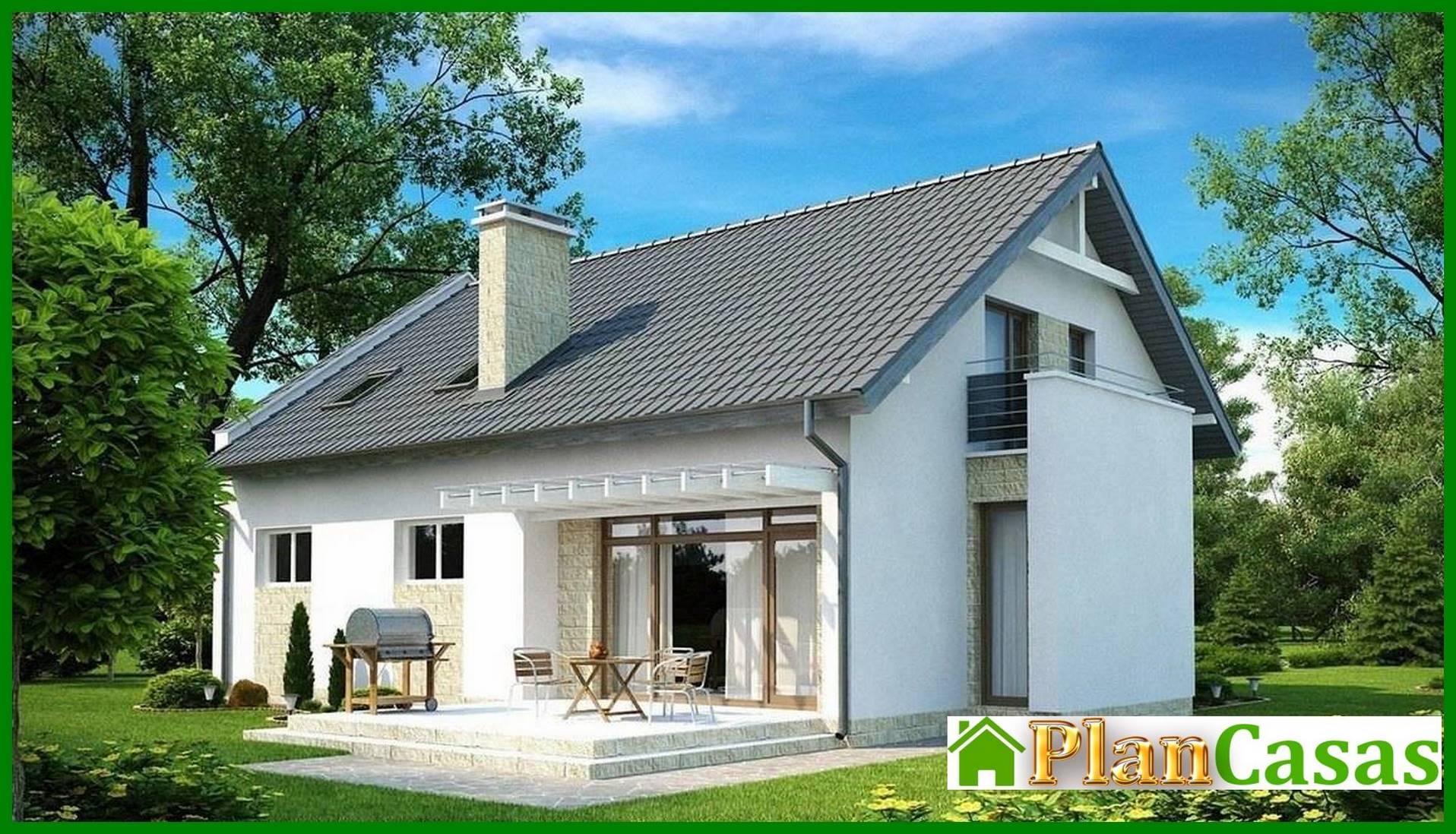 Galería de visualizaciones - Proyecto de una casa moderna y acogedora